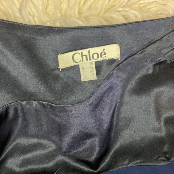 Chloe navy ruffle skirt - Picture 2 of 3